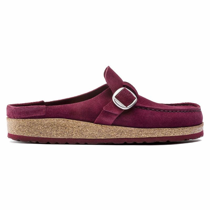 Birkenstock Buckley Ruskind Træsko Dame Bordeaux | DK 290OKI